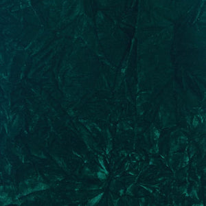 Emerald Flocking Crushed Velvet Fabric