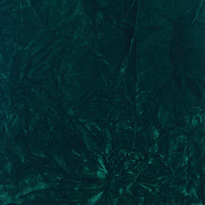 Emerald Flocking Crushed Velvet Fabric / 50 Yards Roll
