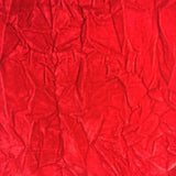 Light Red Flocking Crushed Velvet Fabric