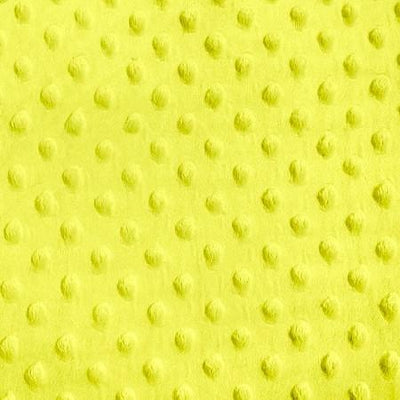Yellow Minky Dimple Dot Fabric