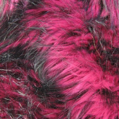 Fuchsia Faux Fake Fur Husky Long Pile