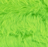 Neon Lime Luxury Shag Faux Fur Fabric