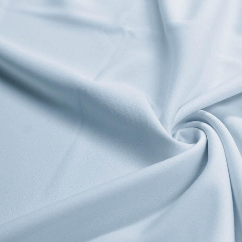 Baby Blue Solid Stretch Scuba Double Knit Fabric / 50 Yards Roll
