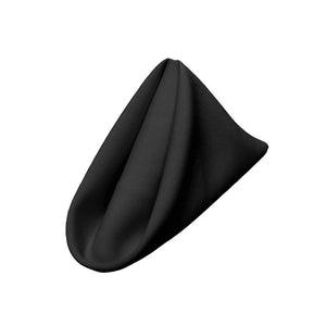 (12 / Pack) Black 18" Polyester Napkin