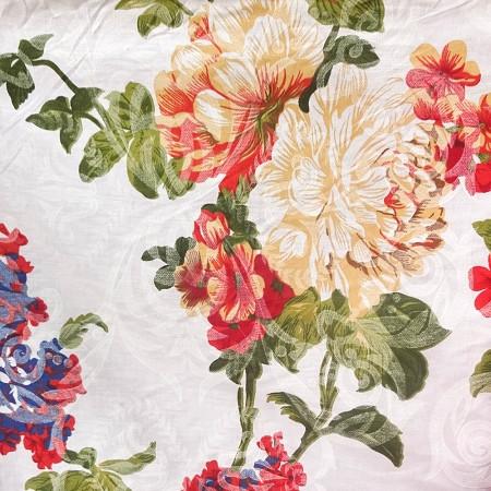 Blooming Florals Poly Cotton Fabric