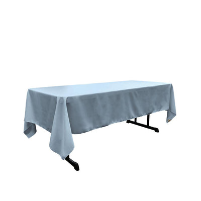 Light Blue 100% Polyester Rectangular Tablecloth 60