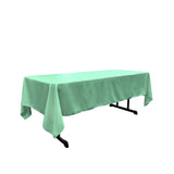 Mint 100% Polyester Rectangular Tablecloth 60 x 108"