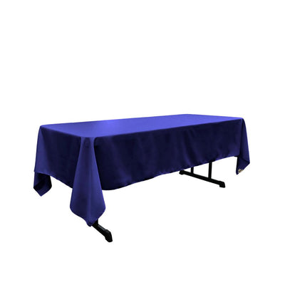Royal Blue 100% Polyester Rectangular Tablecloth 60 x 108
