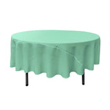 90" Mint Polyester Round Tablecloth