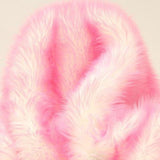 Bubble Gum Faux Fur Candy Shaggy Fabric Long Pile