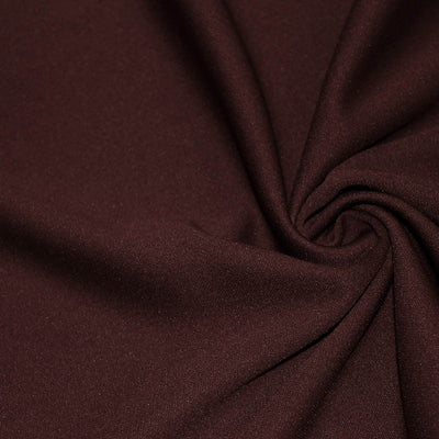 Burgundy Solid Stretch Scuba Double Knit Fabric