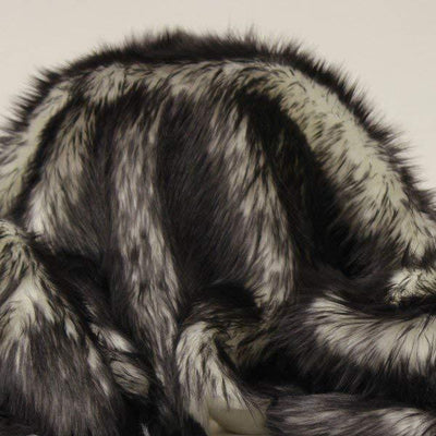 Black Faux Fur Candy Shaggy Fabric Long Pile