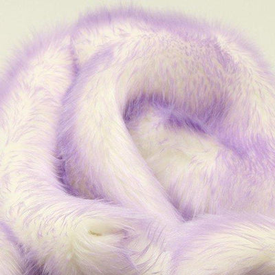 Lavender Faux Fur Candy Shaggy Fabric Long Pile