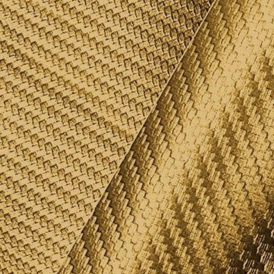 Gold Carbon Fiber Marine Vinyl Fabric / 50 Yards Roll