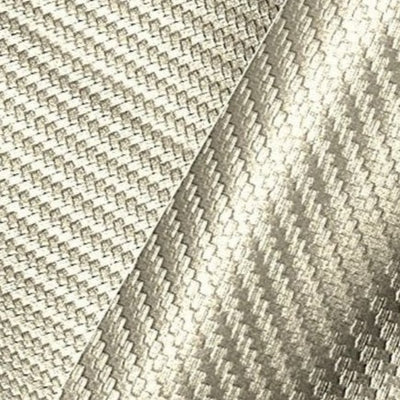 White Carbon Fiber Marine Vinyl Fabric / 50 Yards Roll