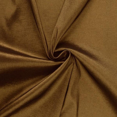 Brown Stretch Taffeta Fabric