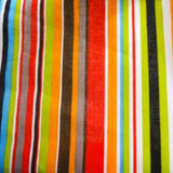 Earth Colored Stripe Poly Cotton Fabric
