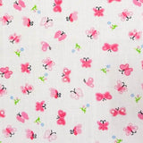 Pink Mini Butterfly Poly Cotton Fabric