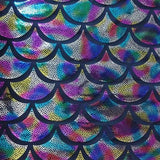 Silver Multicolored Large Mermaid Fish Scale