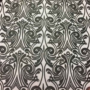 Black Embroidered Mesh Lace Fabric