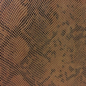 Bronze Matte Python Snake Skin Vinyl Fabric / 40 Yards Roll