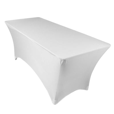 White Spandex Tablecloth