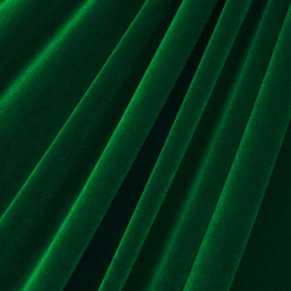 Hunter Green Upholstery Grade Flocking Velvet Fabric
