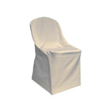 Ivory Polyester Folding Chair Cover