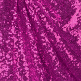 Fuchsia Mini Glitz Sequin Mesh Fabric