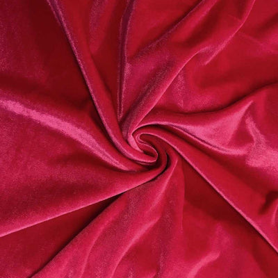 Fuschia Velvet Stretch Fabric