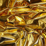 Gold Spandex Lame Foil Stretch Metallic Fabric / 50 Yards Roll
