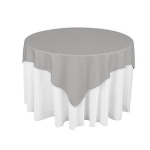 Heather Grey Square Overlay Tablecloth 60" x 60"