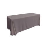 Dark Grey 100% Polyester Rectangular Tablecloth 90" x 156"