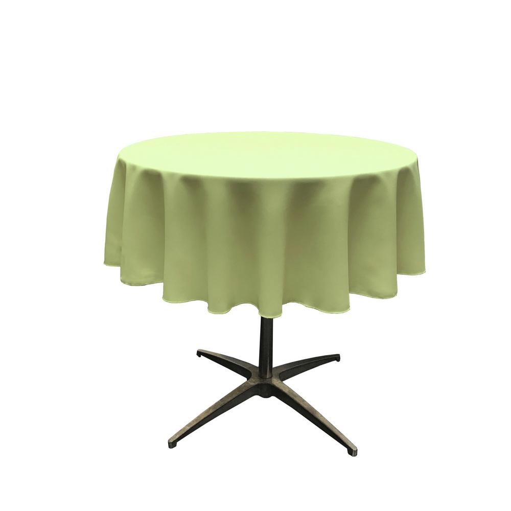 51" Sage Polyester Round Tablecloth