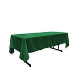 Emerald Green 100% Polyester Rectangular Tablecloth 60 x 108"