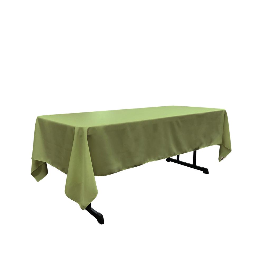 Dark Sage 100% Polyester Rectangular Tablecloth 60 x 108"