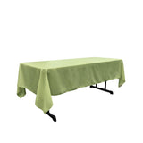 Sage 100% Polyester Rectangular Tablecloth 60 x 108"
