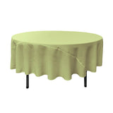 90" Sage Polyester Round Tablecloth