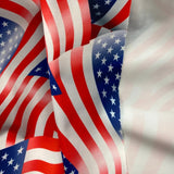 American Flags Print Nylon Spandex Fabric