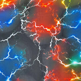 Lightning Thunder print nylon Spandex Fabric