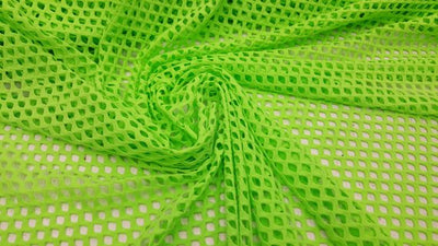 Lime Mini Fishnet with Nylon Spandex Fabric