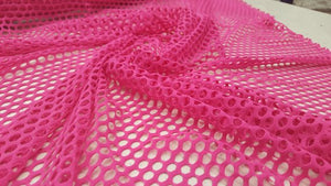 Pink Mini Fishnet with Nylon Spandex Fabric