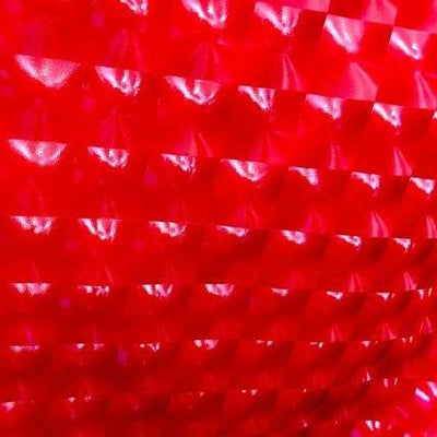 3D Red Optical Tiles 4 Way Stretch Spandex Fabric