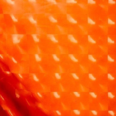 3D Orange Optical Tiles 4 Way Stretch Spandex Fabric