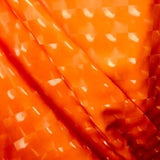 3D Orange Optical Tiles 4 Way Stretch Spandex Fabric