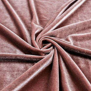 Burgundy Stretch Velvet Fabric