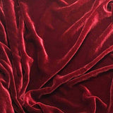 Cranberry Silk Velvet Fabric