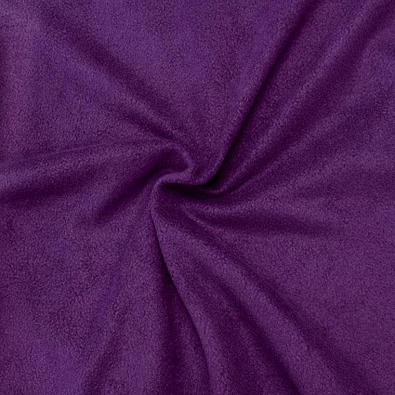 Violet Anti Pill Solid Fleece Fabric / 50 Yards Roll