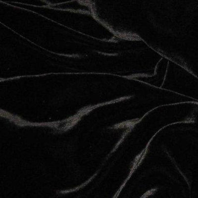 Black Silk Velvet Fabric