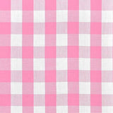 Pink Checkered Gingham 1" Poly Cotton Fabric